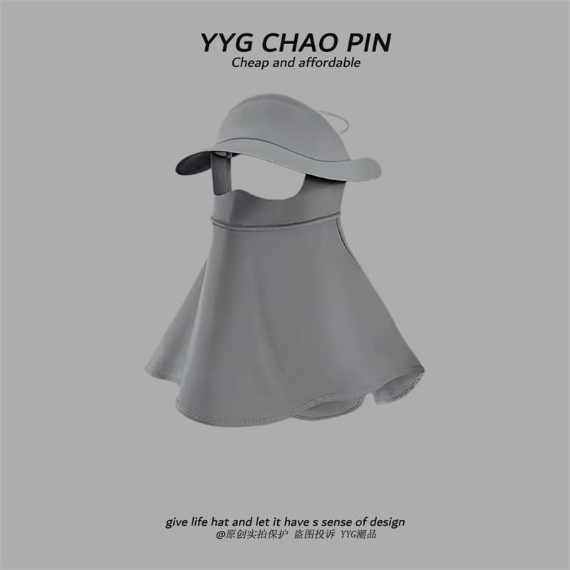 Neck Plain Sun with Cover Protection Flap Face