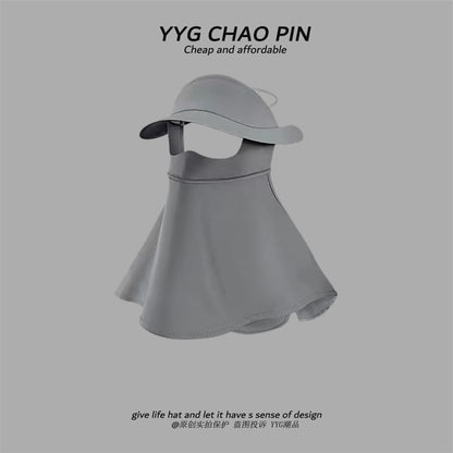 Neck Plain Sun with Cover Protection Flap Face