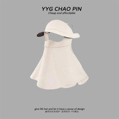 Neck Plain Sun with Cover Protection Flap Face