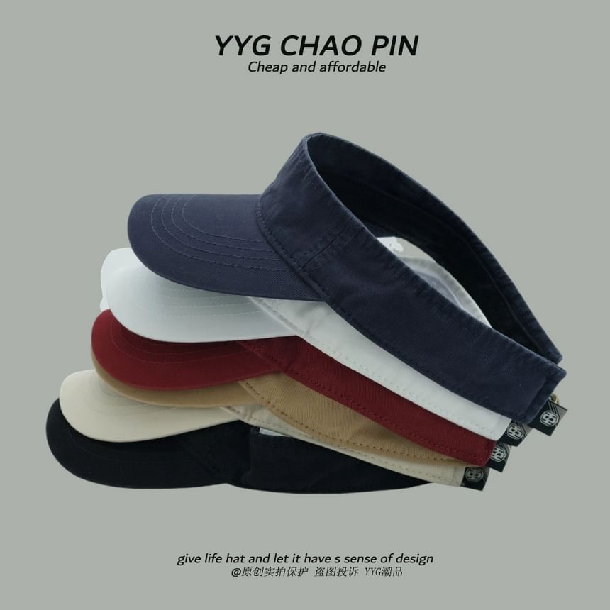 Lettering Sun Embroidered Visor