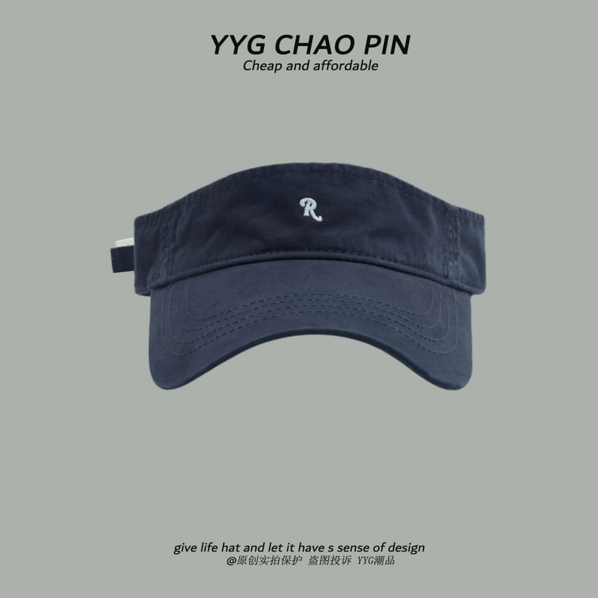 Lettering Sun Embroidered Visor