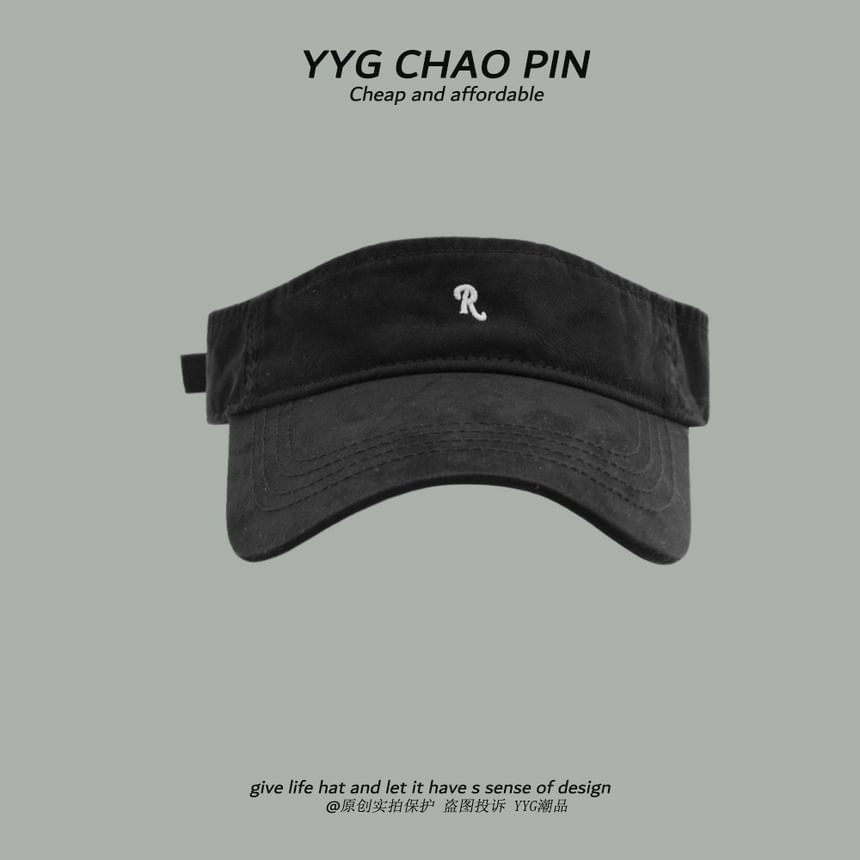 Lettering Sun Embroidered Visor