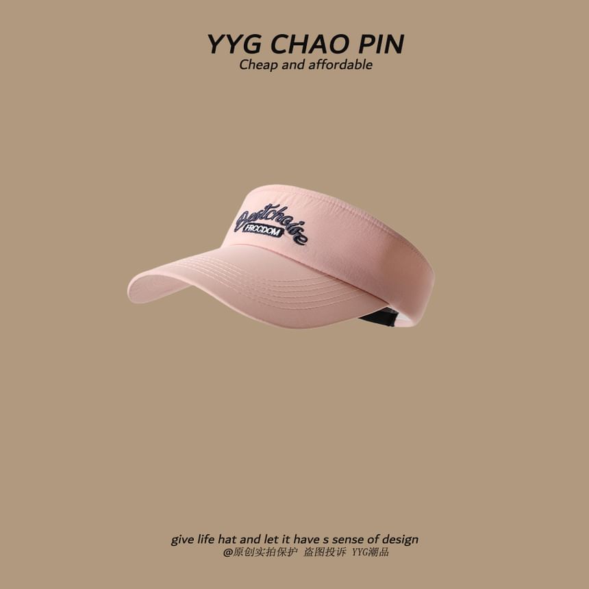 Visor Lettering Sun Embroidered
