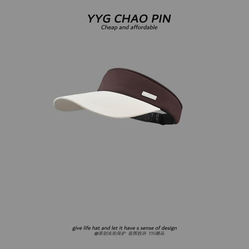 Visor Two Tone Sun Applique