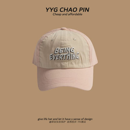 Cap Tone Two Lettering Baseball Embroidered