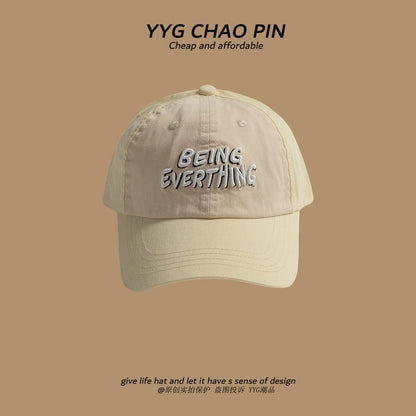 Cap Tone Two Lettering Baseball Embroidered