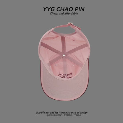 Two Cap Baseball Tone Lettering Embroidered