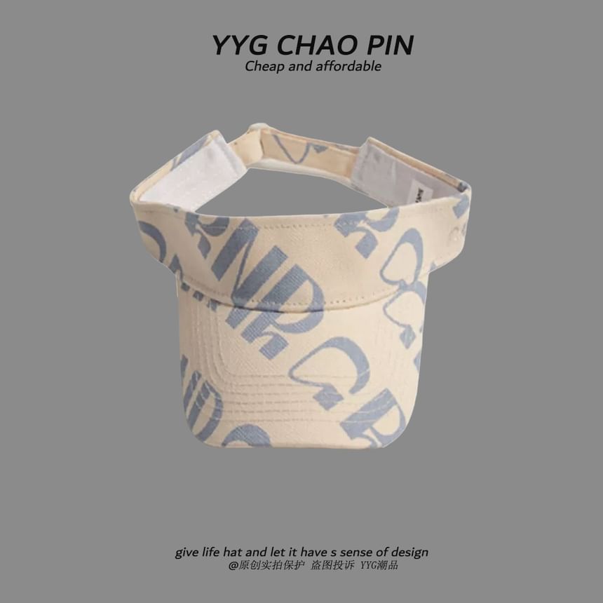 Print Lettering Sun Visor