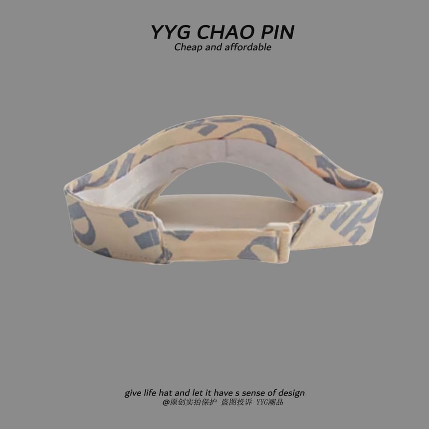 Print Lettering Sun Visor