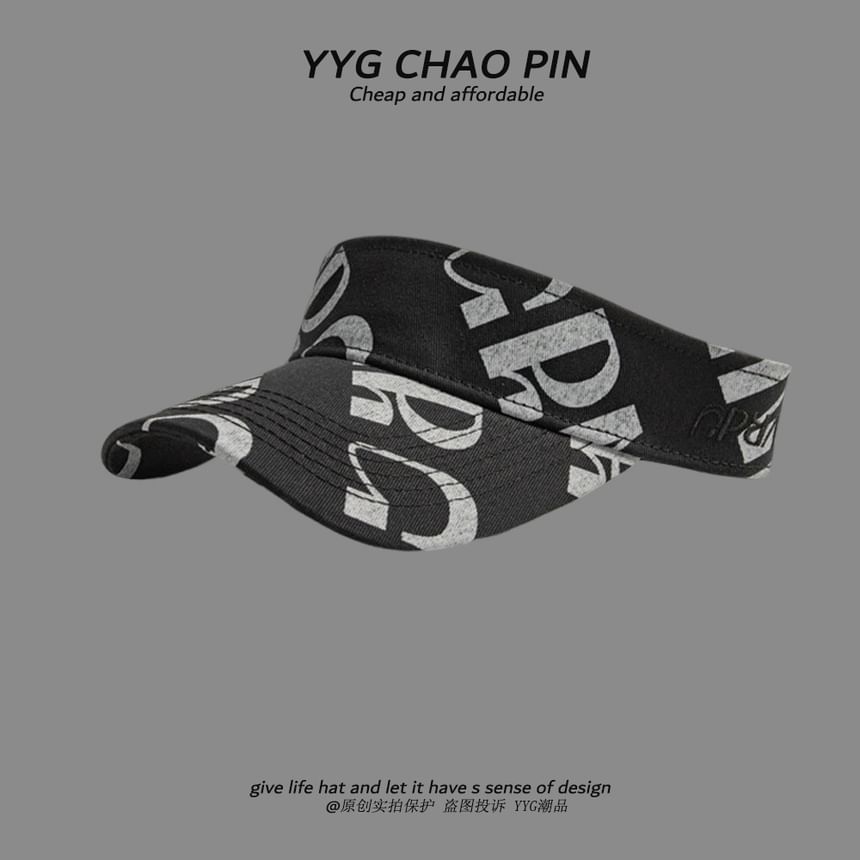 Print Lettering Sun Visor