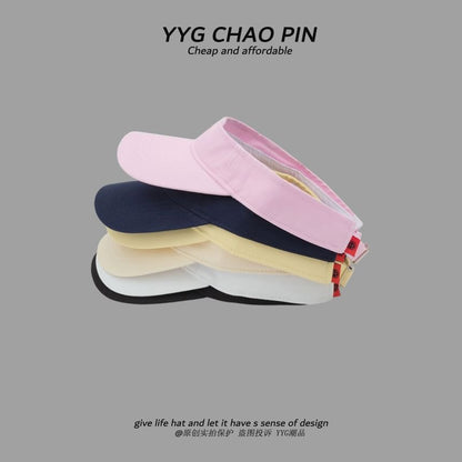 Embroidered Bow Sun Visor