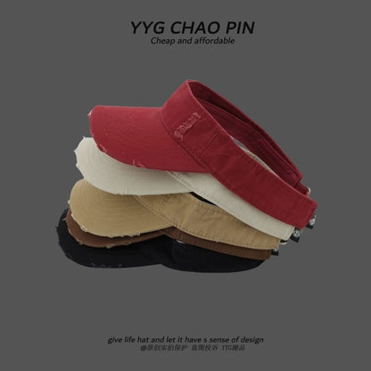 Distressed Plain Visor Sun