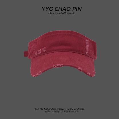 Distressed Plain Visor Sun