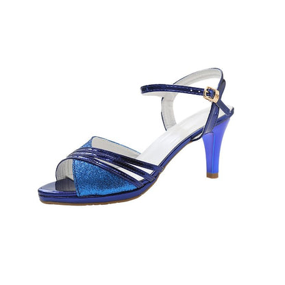 Sandals Heel Rhinestone High Pointed