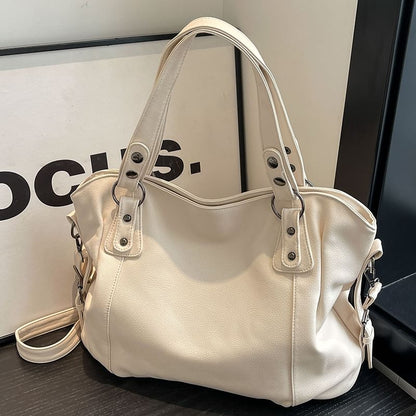 Bag Leather Faux Plain Tote