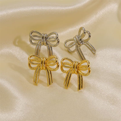 S925 Ribbon Earrings