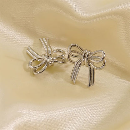 S925 Ribbon Earrings