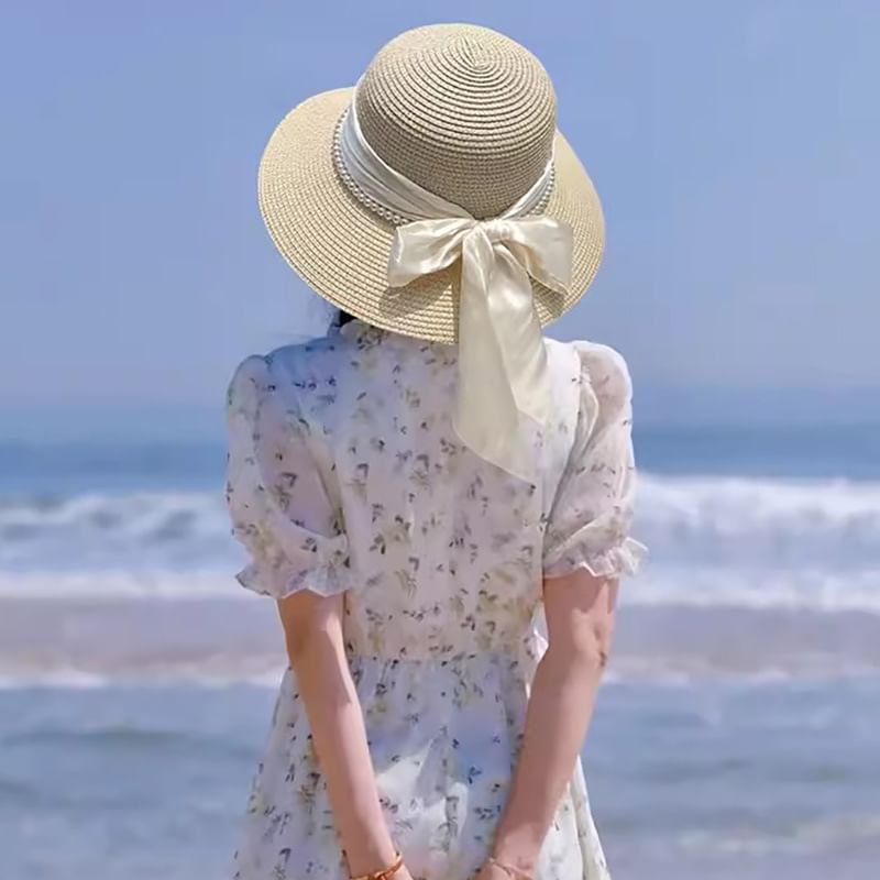 Bow Straw Hat