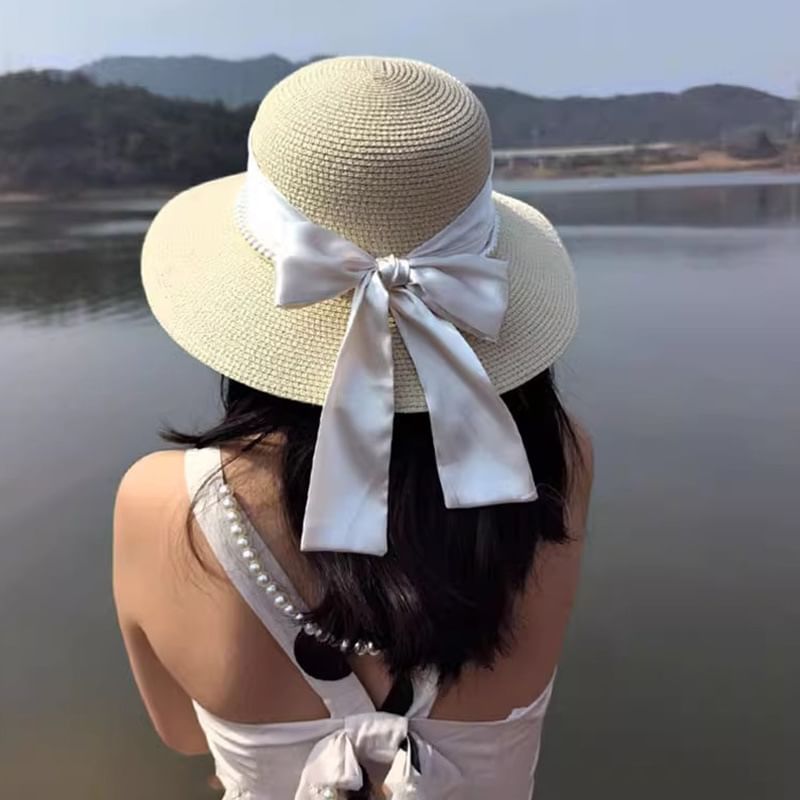 Bow Straw Hat