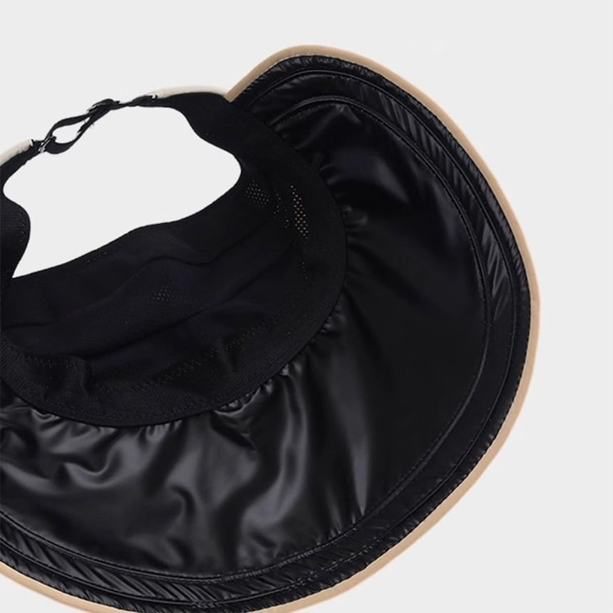 Open Hat Sun Lettering Embroidered Top