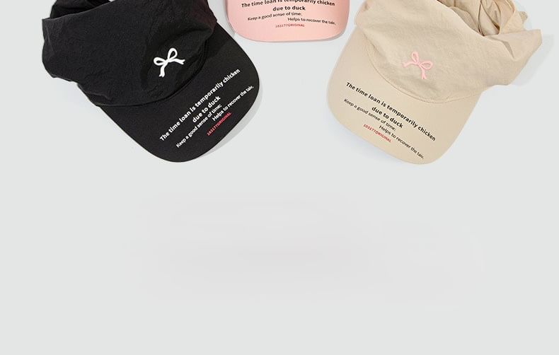 Dry Cap Bow Embroidered Quick