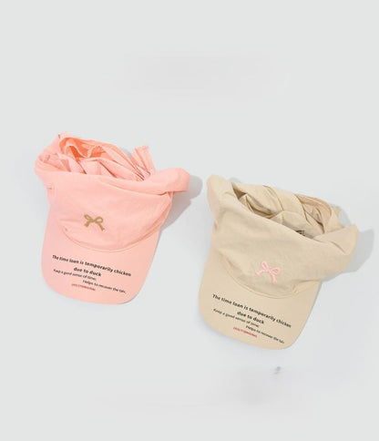 Dry Cap Bow Embroidered Quick