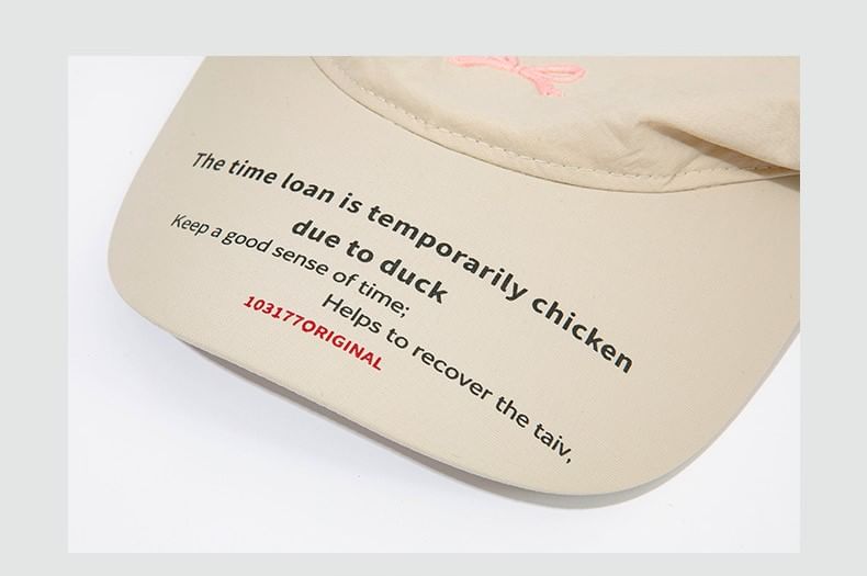 Dry Cap Bow Embroidered Quick