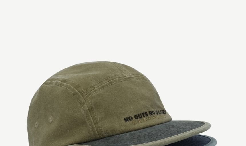 Lettering Cap Embroidered Panel 5