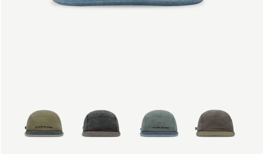 Lettering Cap Embroidered Panel 5