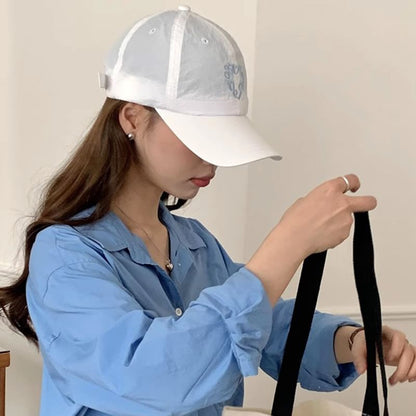 Cap Embroidered Baseball Quick Dry