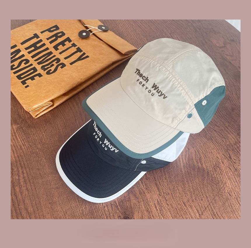 Cap Embroidered Panel Lettering 5