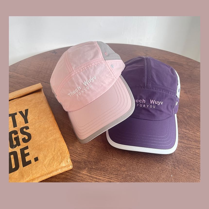 Cap Embroidered Panel Lettering 5