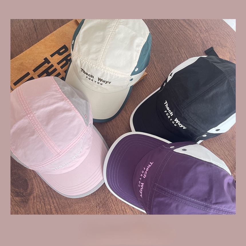 Cap Embroidered Panel Lettering 5