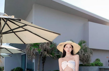 A-Line Cutout Maxi Dress Slit Plain Tube