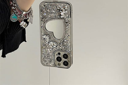 Heart Mirrored Phone Case / Strap / Set