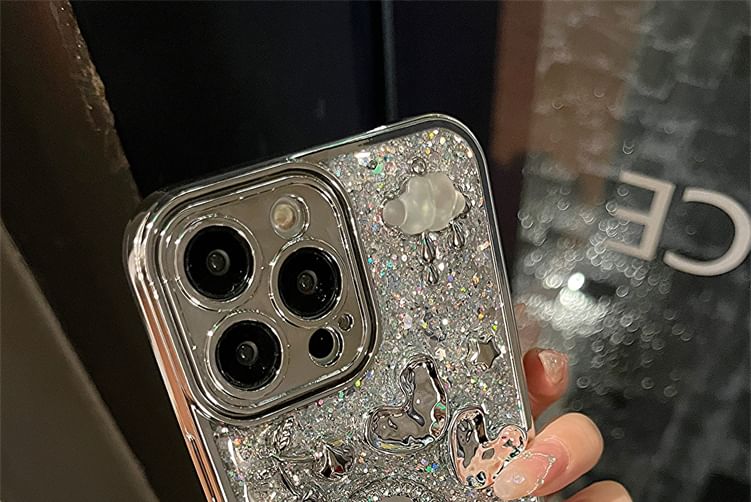 Heart Mirrored Phone Case / Strap / Set