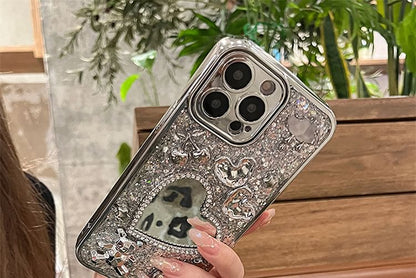 Heart Mirrored Phone Case / Strap / Set