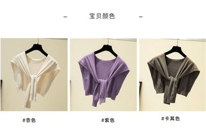 Plain Shawl Knot Knit