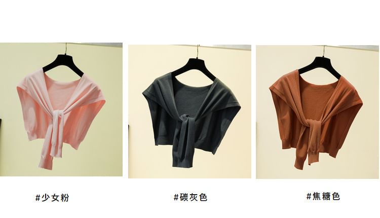 Plain Shawl Knot Knit