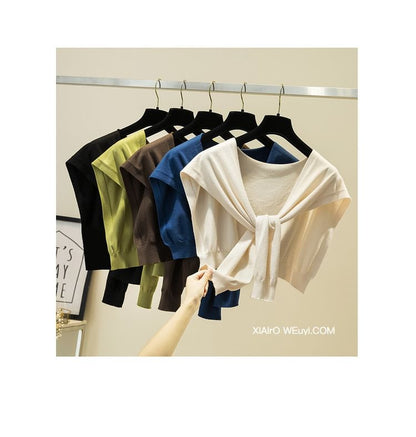 Plain Shawl Knot Knit