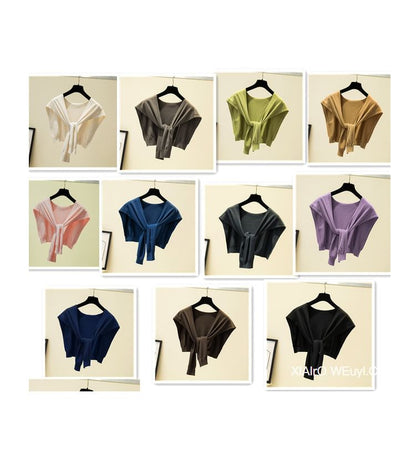 Plain Shawl Knot Knit