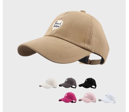 Cap Embroidered Open Baseball Top Lettering