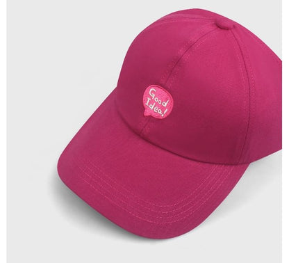 Cap Embroidered Open Baseball Top Lettering