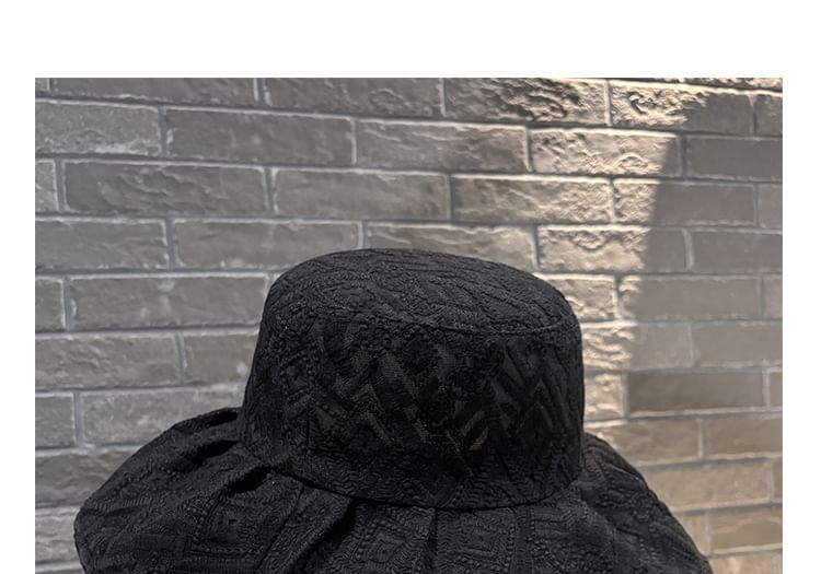 Bucket Pattern Embroidered Hat