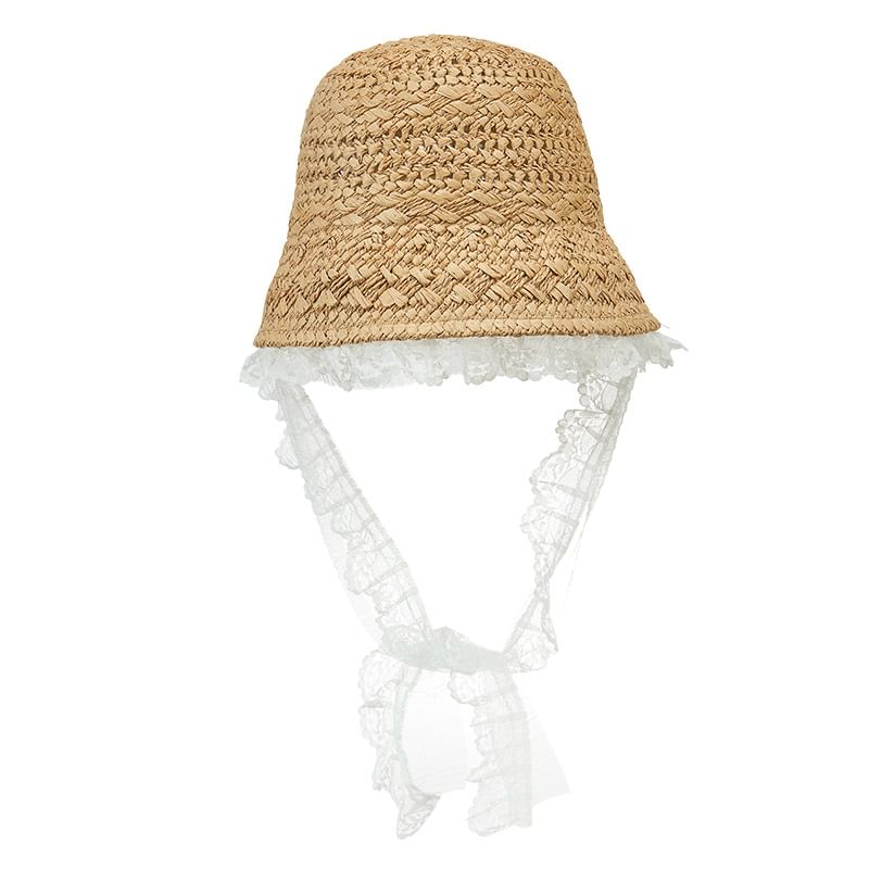 Hat Trim Lace Straw Bucket