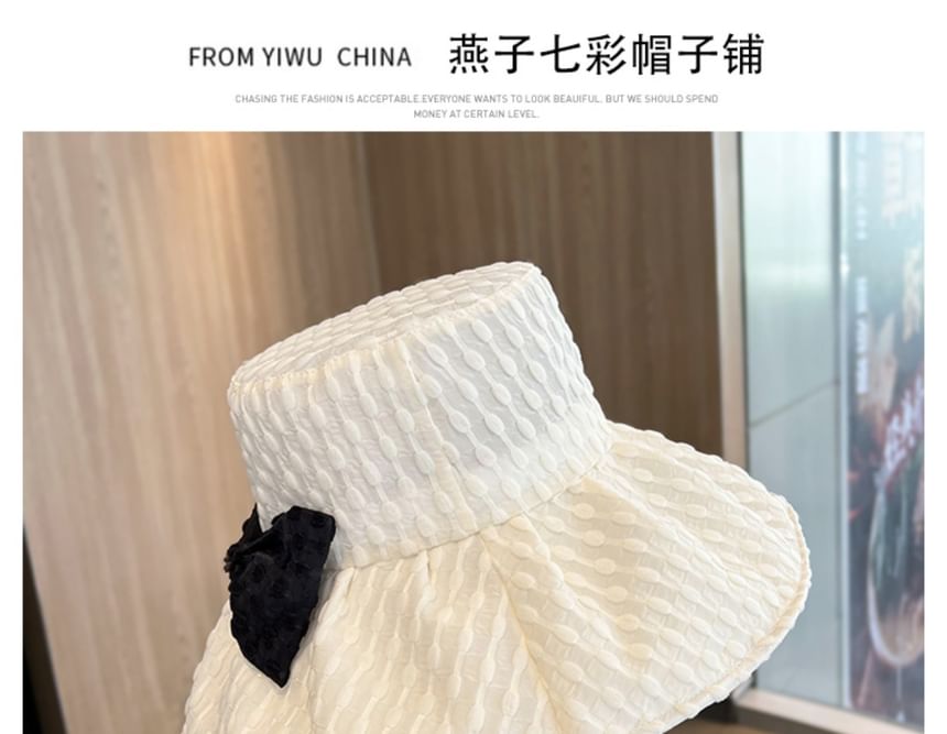 Bow Hat Bucket Jacquard