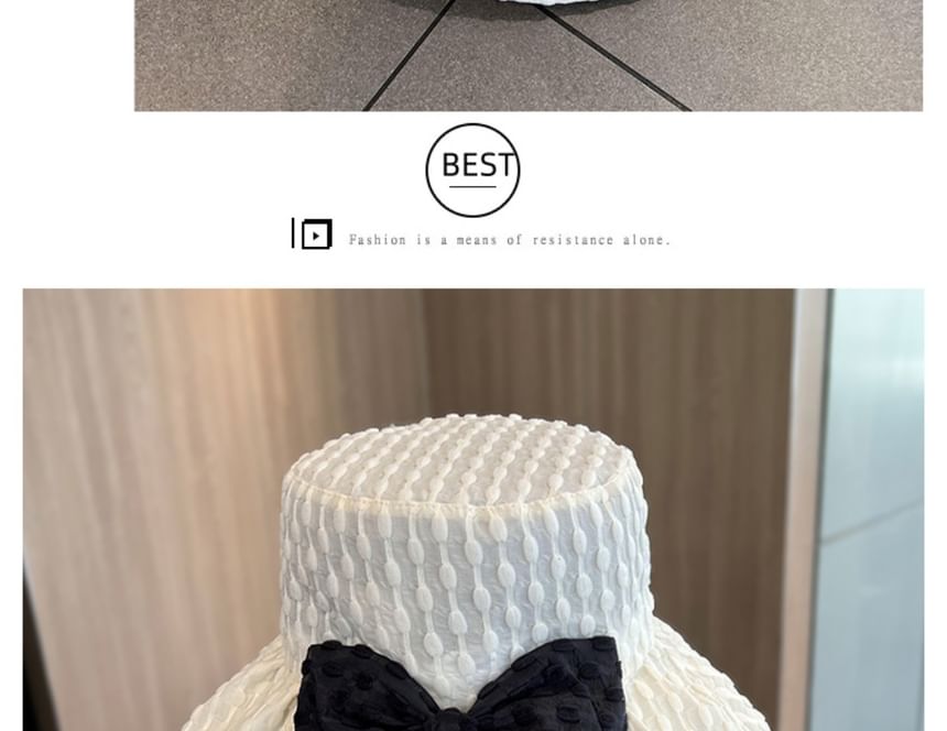 Bow Hat Bucket Jacquard