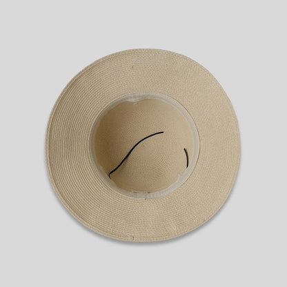 Straw Lace Sun Hat Bow