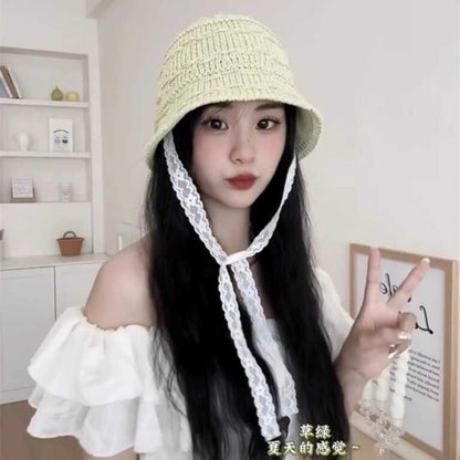 Plain Bucket Hat Knit