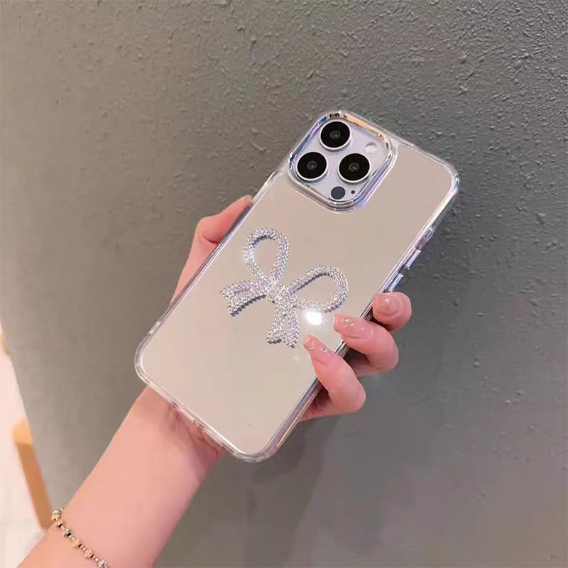 Mirrored Pearl Case Faux Phone